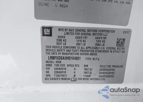 2017 Buick Envision Essence from USA, damaged, VIN LRBFXDSA0HD164001